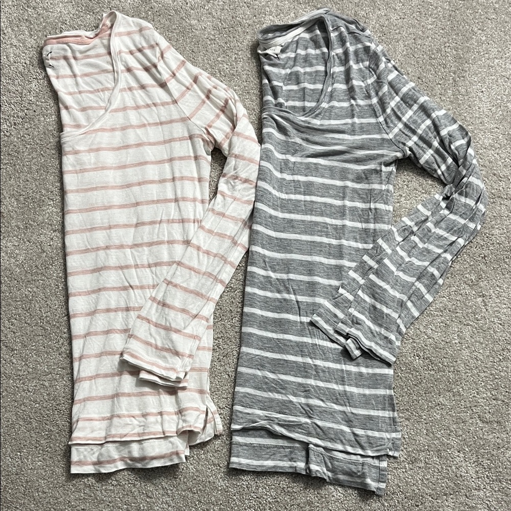 Lou & Grey Striped Long Sleeve Shirts